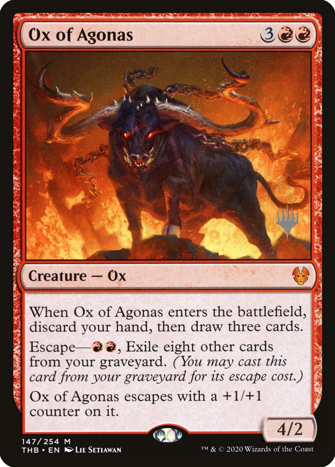 Ox of Agonas (Promo Pack) [Theros Beyond Death Promos] | Total Play