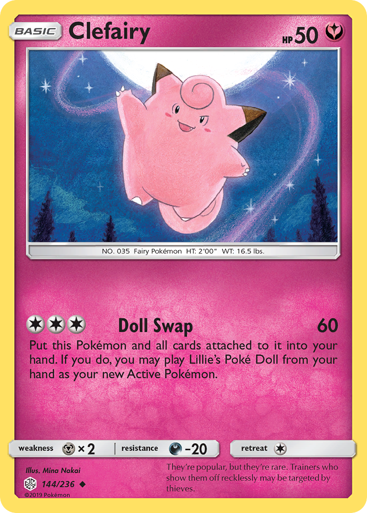 Clefairy (144/236) [Sun & Moon: Cosmic Eclipse] | Total Play