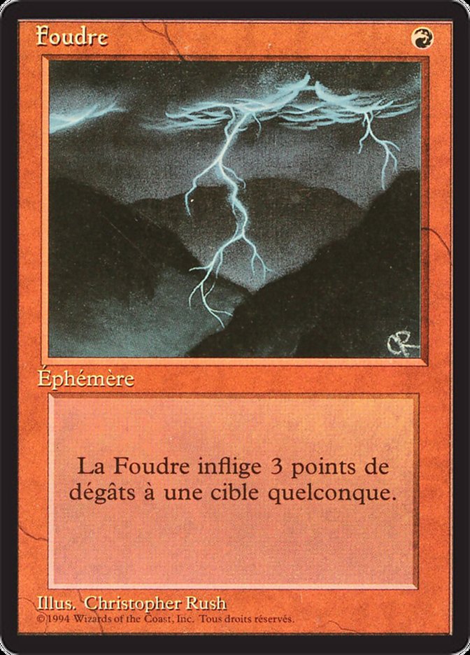 Lightning Bolt [Foreign Black Border] | Total Play