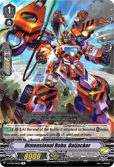 Dimensional Robo, Daijacker (V-BT08/040EN R) [Silverdust Blaze] | Total Play