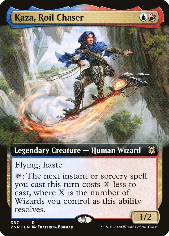 Kaza, Roil Chaser (Extended Art) [Zendikar Rising] | Total Play