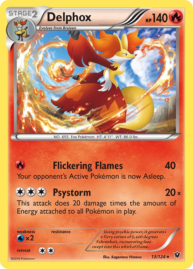 Delphox (13/124) (Theme Deck Exclusive) [XY: Fates Collide] | Total Play