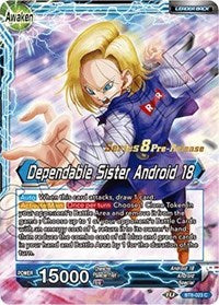 Android 18 // Dependable Sister Android 18 (BT8-023_PR) [Malicious Machinations Prerelease Promos] | Total Play