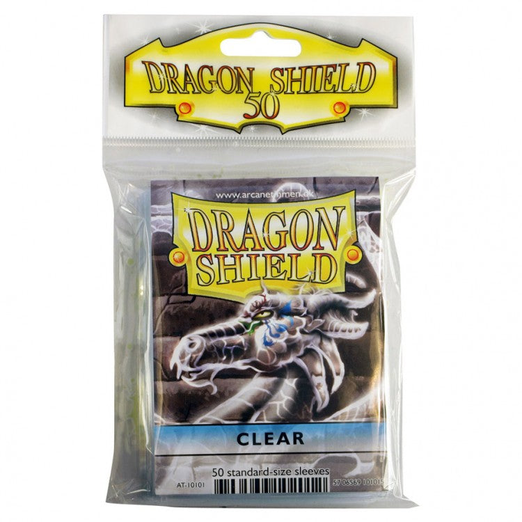 Dragon Shield: Standard 50ct Sleeves - Clear (Classic) | Total Play