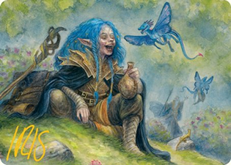 Feywild Trickster Art Card (Gold-Stamped Signature) [Dungeons & Dragons: Adventures in the Forgotten Realms Art Series] | Total Play