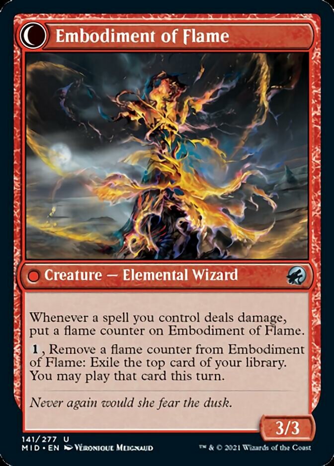 Flame Channeler // Embodiment of Flame [Innistrad: Midnight Hunt] | Total Play