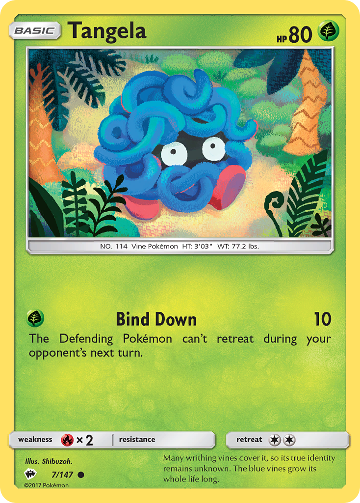 Tangela (7/147) [Sun & Moon: Burning Shadows] | Total Play