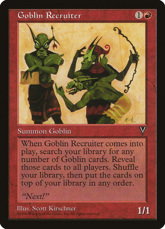 Goblin Recruiter [Visions] | Total Play