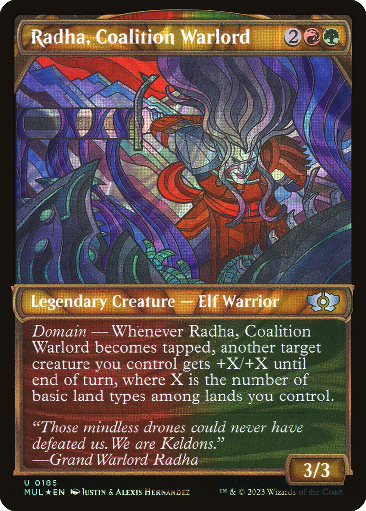 Radha, Coalition Warlord (Halo Foil) [Multiverse Legends] | Total Play