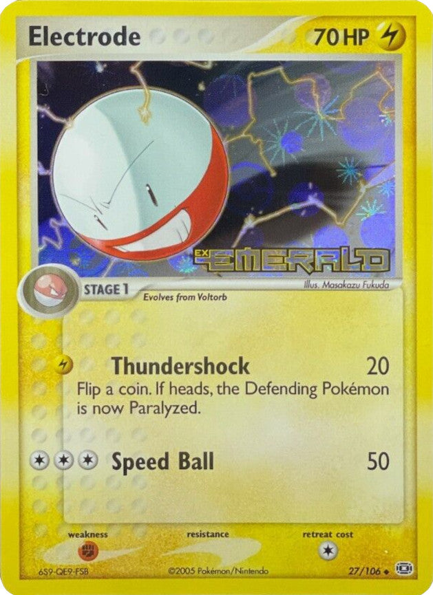 Electrode (27/106) (Stamped) [EX: Emerald] | Total Play