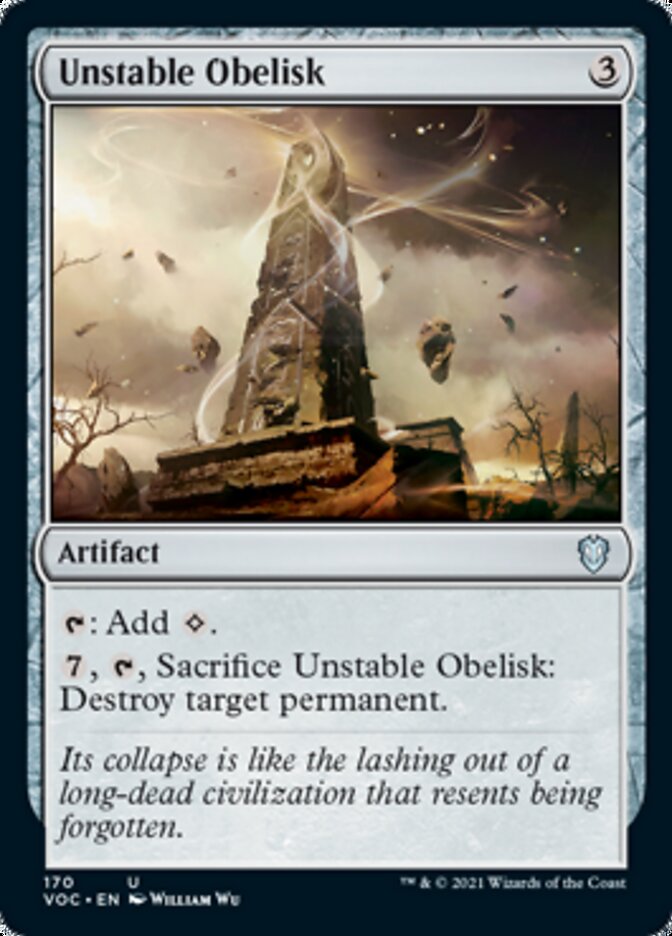 Unstable Obelisk [Innistrad: Crimson Vow Commander] | Total Play