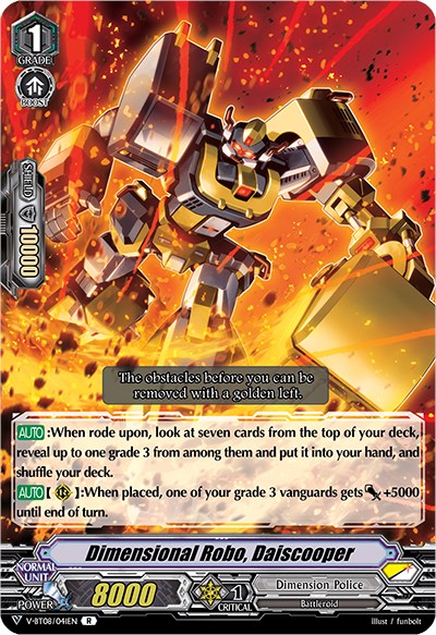 Dimensional Robo, Daiscooper (V-BT08/041EN R) [Silverdust Blaze] | Total Play