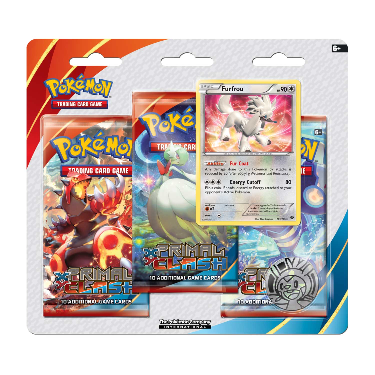 XY: Primal Clash - 3-Pack Blister (Furfrou) | Total Play