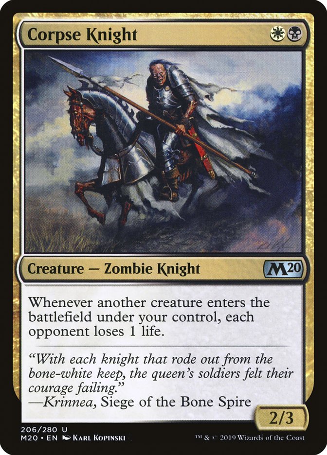Corpse Knight (Misprint) [Core Set 2020] | Total Play