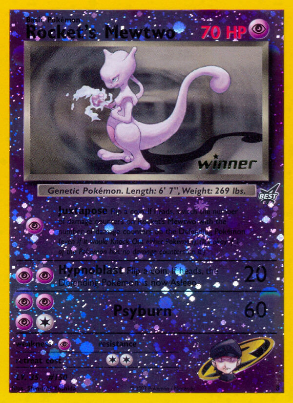 Rocket's Mewtwo (8) (Winner) [Best of Promos] | Total Play