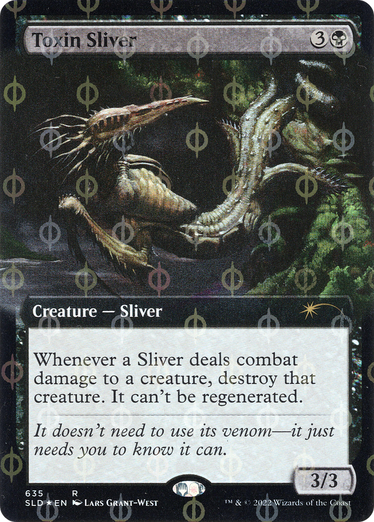 Toxin Sliver (Extended Art) (Step-and-Compleat Foil) [Secret Lair Drop Promos] | Total Play