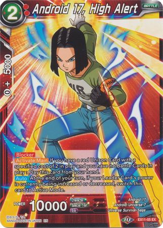 Android 17, High Alert (EX11-05) [Universe 7 Unison] | Total Play