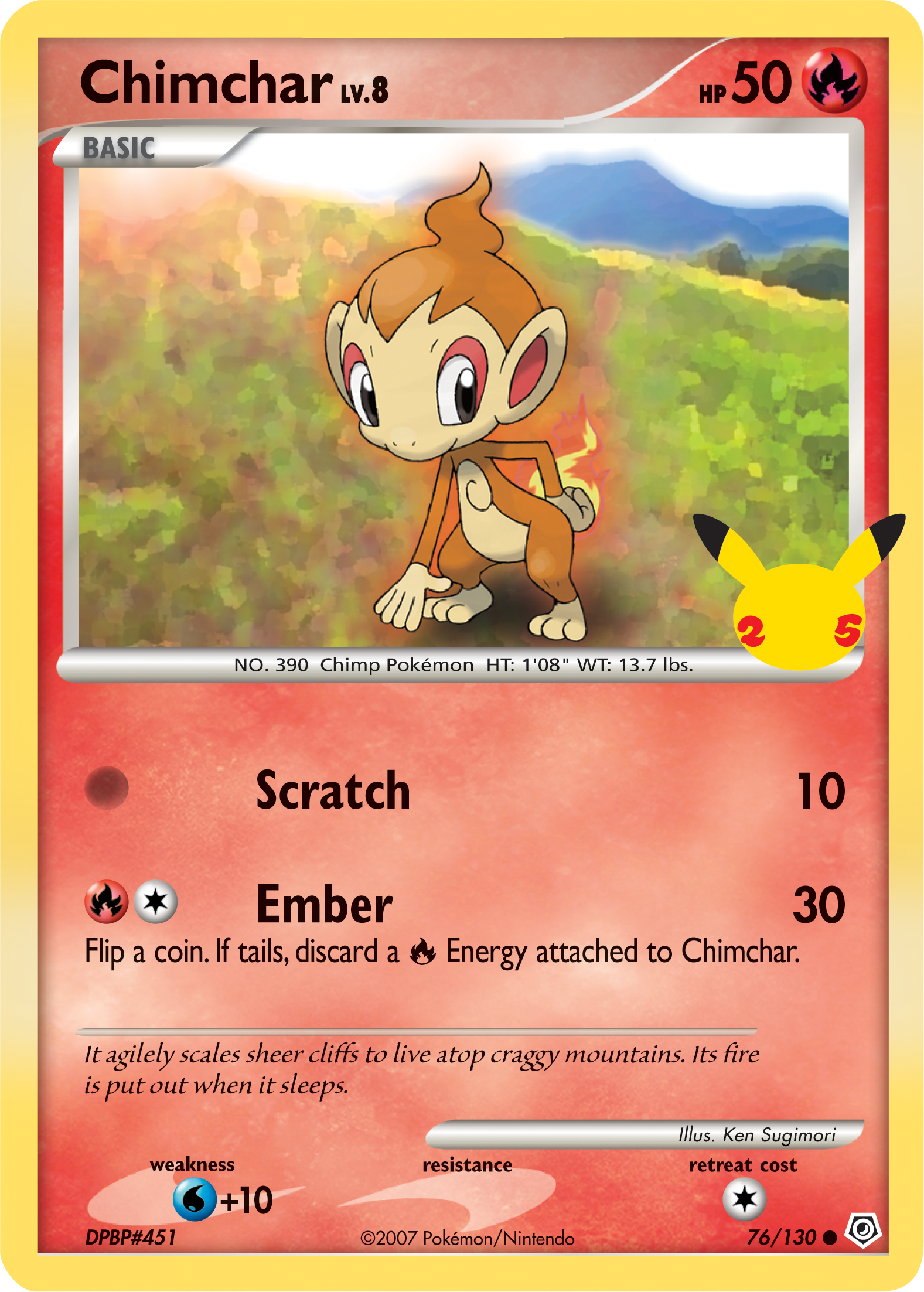 Chimchar (76/130) [First Partner Pack] | Total Play