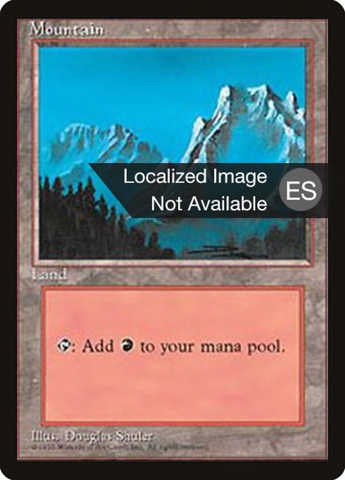 Mountain (B) [Fourth Edition (Foreign Black Border)] | Total Play