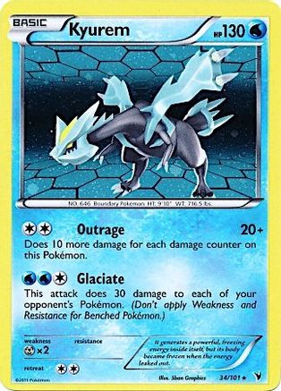 Kyurem (34/101) (Cosmos Holo) [Black & White: Noble Victories] | Total Play