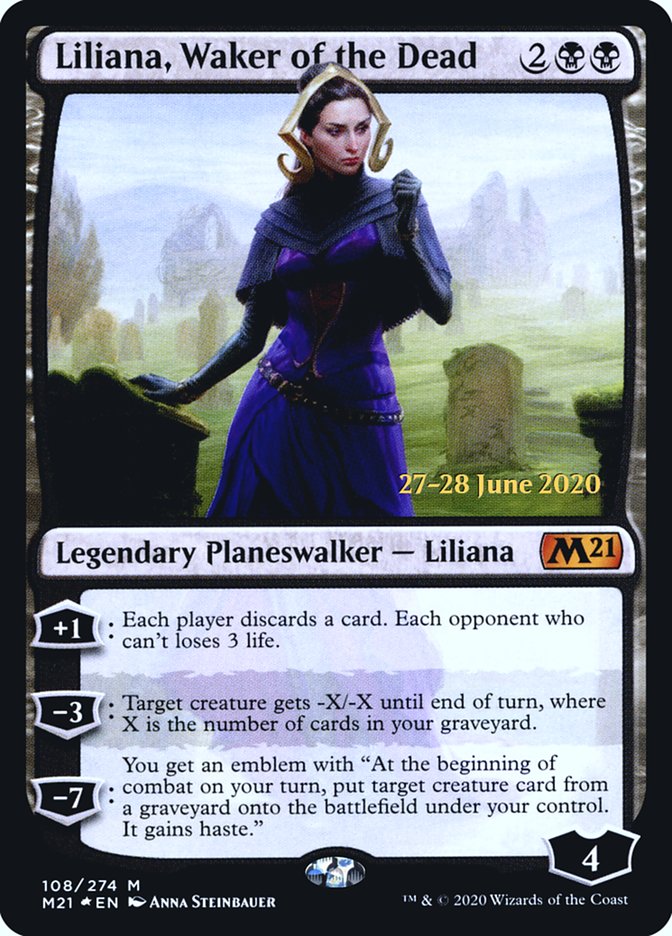 Liliana, Waker of the Dead [Core Set 2021 Prerelease Promos] | Total Play