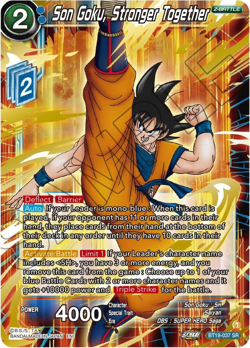 Son Goku, Stronger Together (BT19-037) [Fighter's Ambition] | Total Play