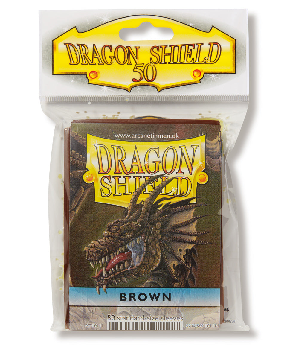 Dragon Shield: Standard 50ct Sleeves - Brown (Classic) | Total Play