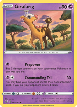 Girafarig (065/185) [Sword & Shield: Vivid Voltage] | Total Play