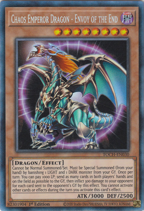 Chaos Emperor Dragon - Envoy of the End [TOCH-EN030] Collector's Rare | Total Play