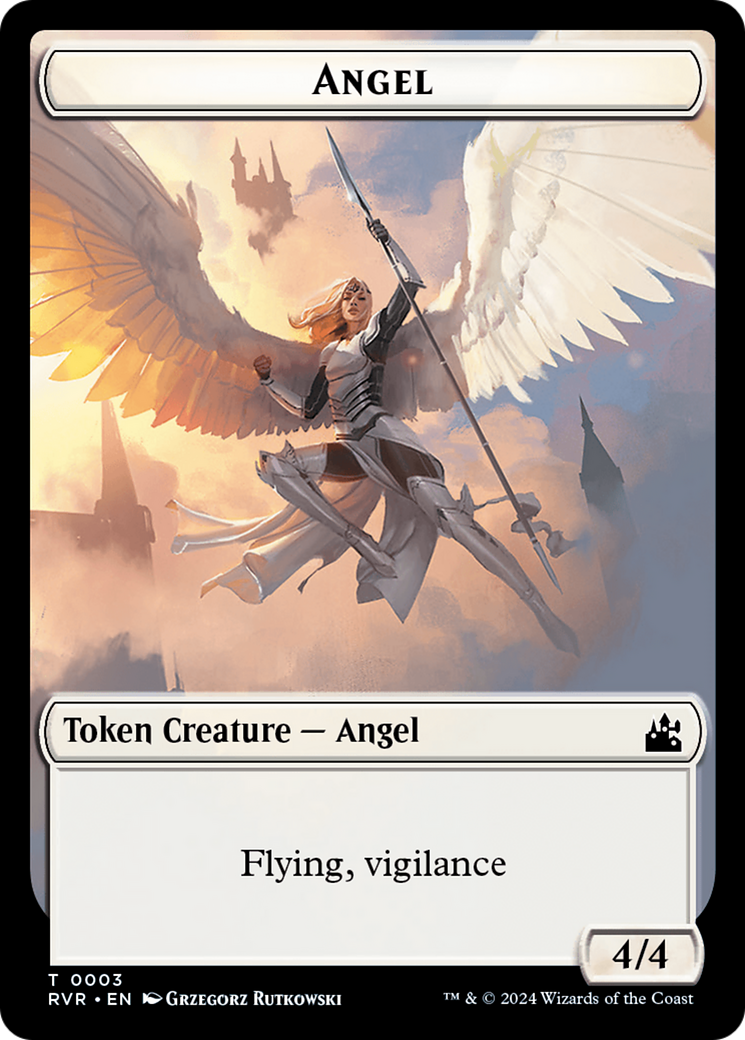 Angel Token (0003) [Ravnica Remastered Tokens] | Total Play