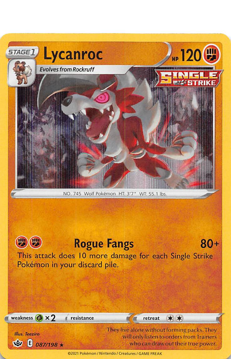 Lycanroc (087/198) [Sword & Shield: Chilling Reign] | Total Play