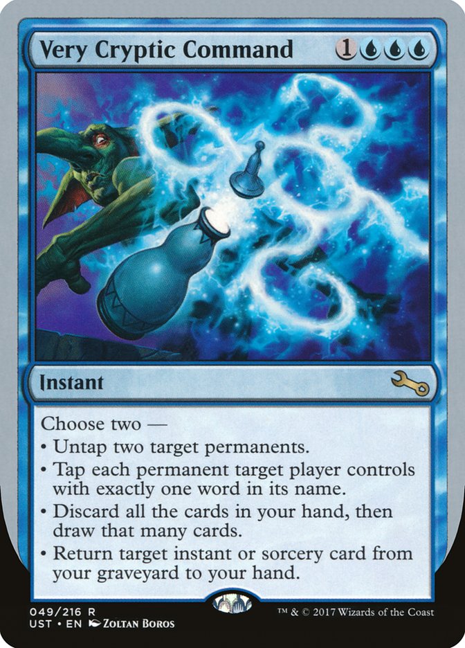 Very Cryptic Command (Untap) [Unstable] | Total Play