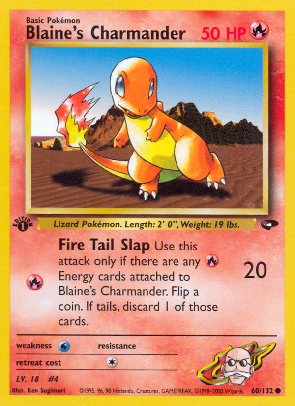 Blaine's Charmander (60/132) [Gym Challenge 1st Edition] | Total Play