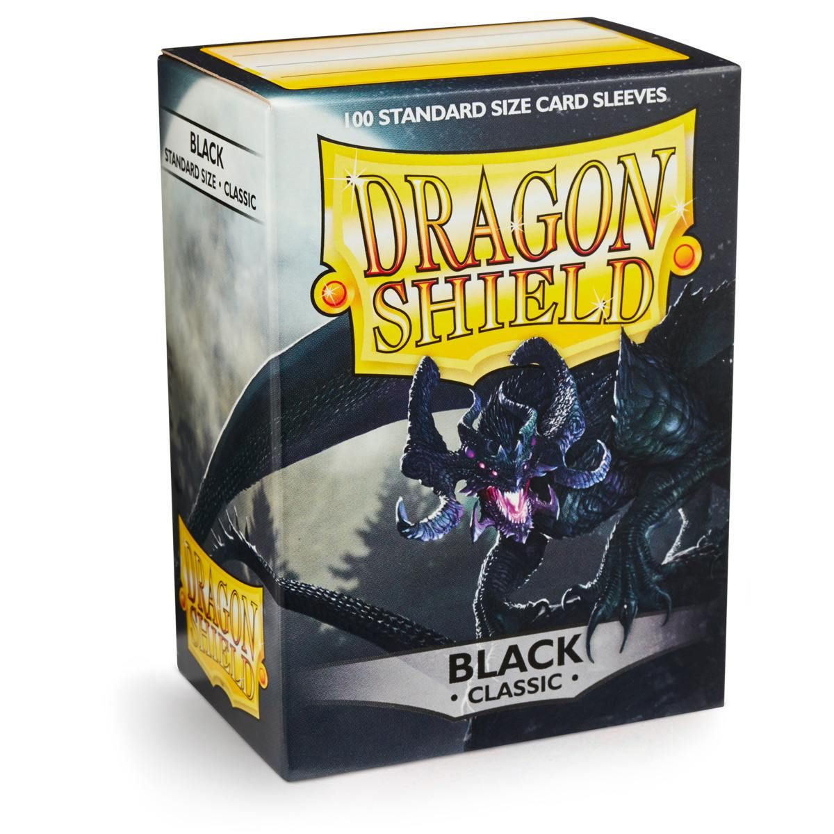 Dragon Shield: Standard 100ct Sleeves - Black (Classic) | Total Play