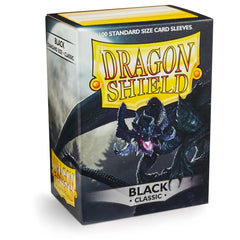 Dragon Shield: Standard 100ct Sleeves - Black (Classic) | Total Play