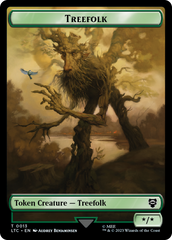 Beast // Treefolk Double Sided Token [The Lord of the Rings: Tales of Middle-Earth Commander Tokens] | Total Play