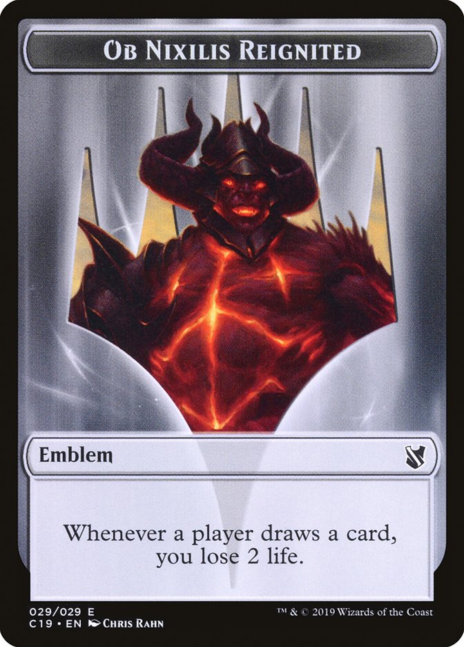 Ob Nixilis Reignited Emblem [Commander 2019 Tokens] | Total Play