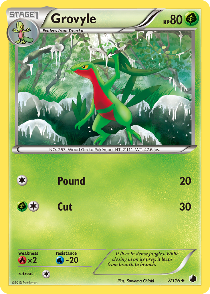 Grovyle (7/116) [Black & White: Plasma Freeze] | Total Play