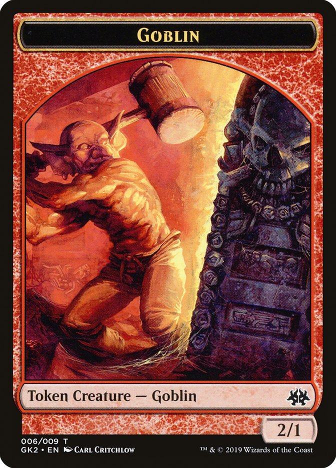 Dragon // Goblin Double-Sided Token [Ravnica Allegiance Guild Kit Tokens] | Total Play