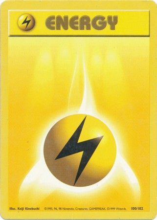 Lightning Energy (100/102) [Base Set Unlimited] | Total Play