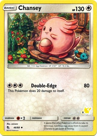 Chansey (46/68) (Pikachu Stamp #5) [Battle Academy 2020] | Total Play