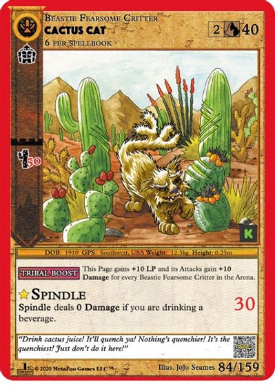 Cactus Cat [Cryptid Nation: Kickstarter Edition] | Total Play