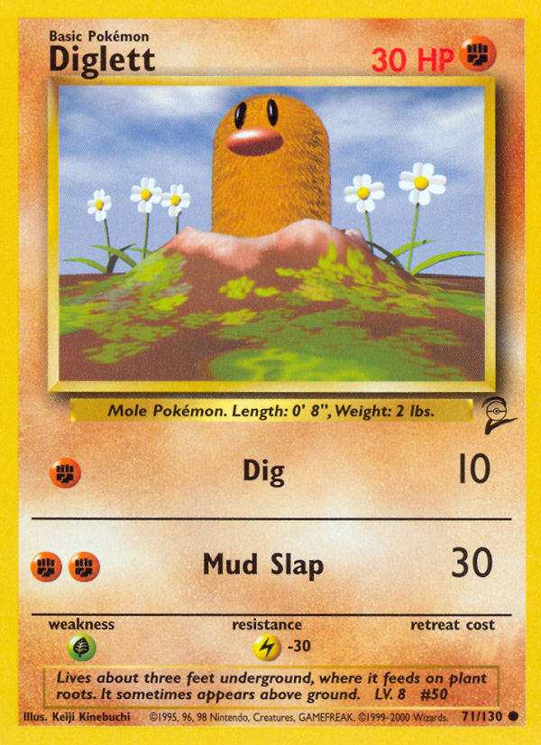 Diglett (71/130) [Base Set 2] | Total Play