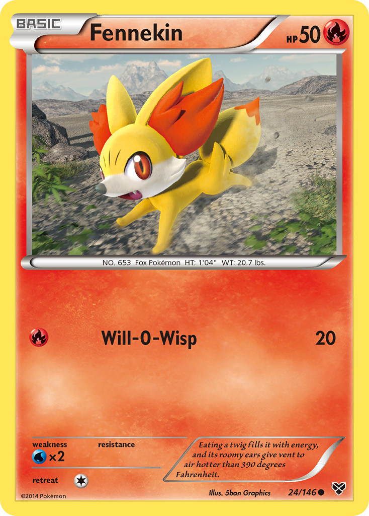 Fennekin (24/146) [XY: Base Set] | Total Play