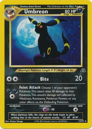 Umbreon (13/75) [Neo Discovery Unlimited] | Total Play