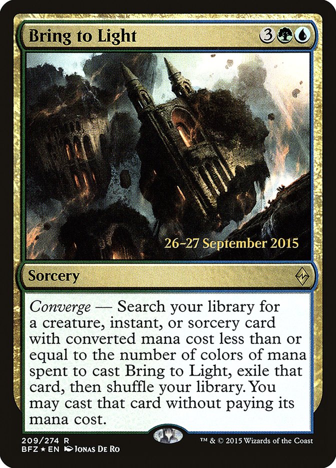 Bring to Light [Battle for Zendikar Prerelease Promos] | Total Play