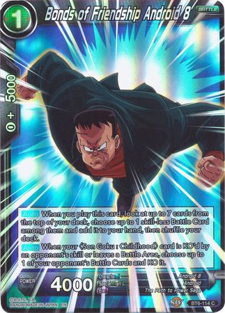 Bonds of Friendship Android 8 (Reprint) (BT6-114) [Battle Evolution Booster] | Total Play