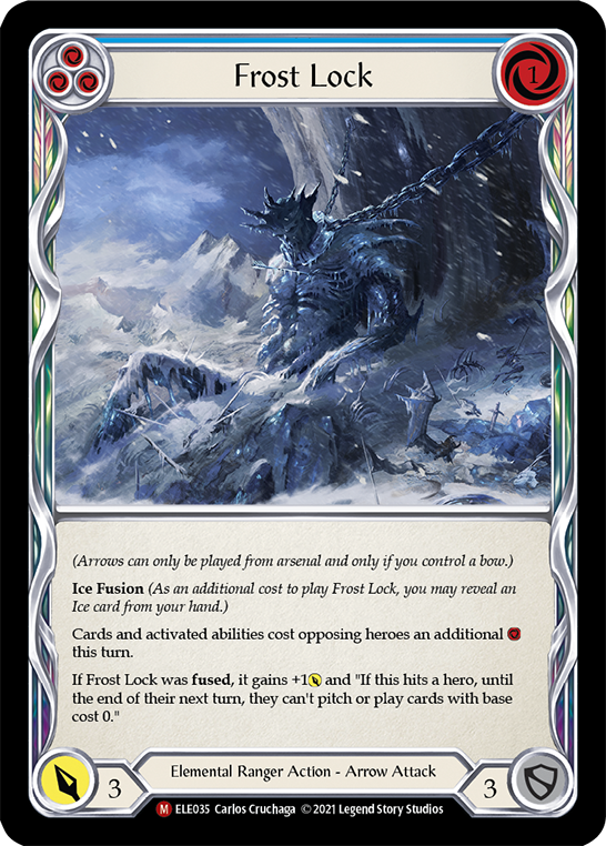 Frost Lock [ELE035] (Tales of Aria)  1st Edition Rainbow Foil | Total Play