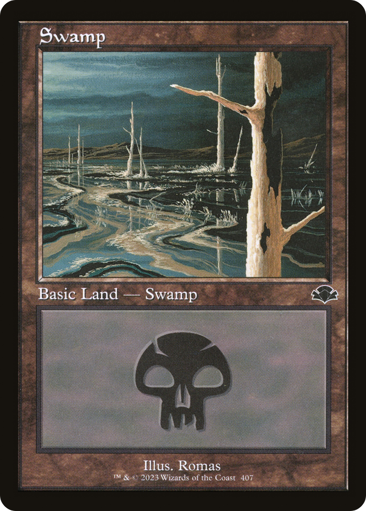 Swamp (407) (Retro) [Dominaria Remastered] | Total Play