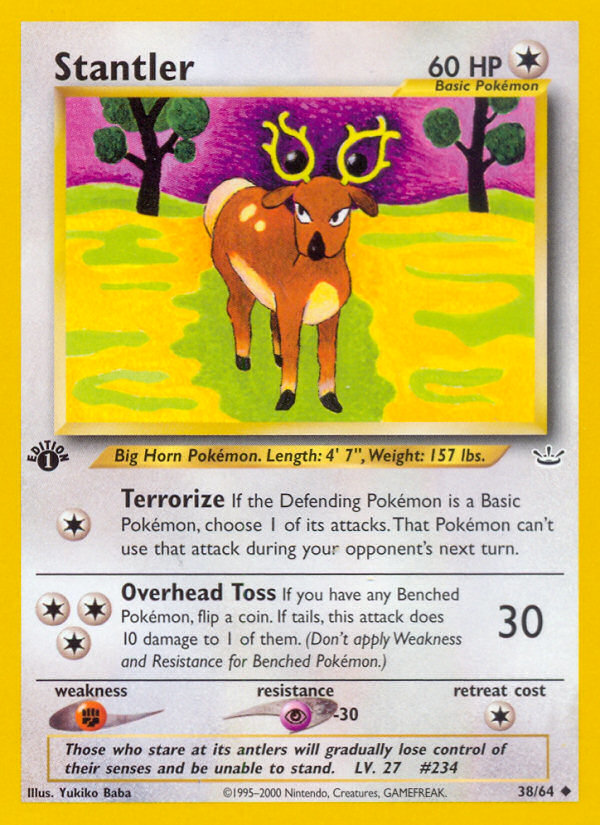 Stantler (38/64) [Neo Revelation 1st Edition] | Total Play